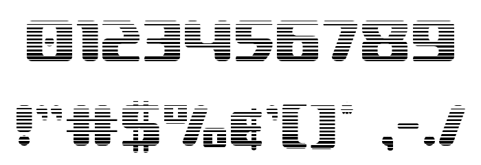 Delta Phoenix Gradient Font OTHER CHARS