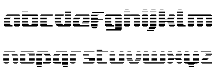 Delta Phoenix Gradient Font LOWERCASE