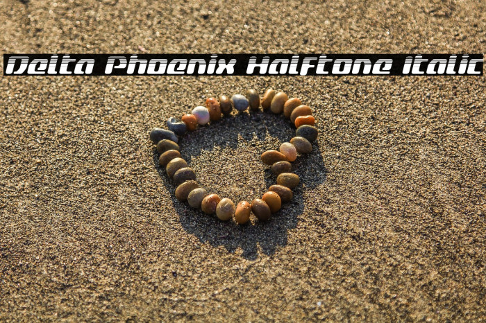 Delta Phoenix Halftone Italic Example 2