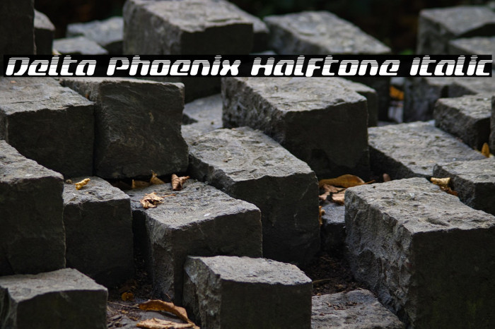 Delta Phoenix Halftone Italic Example 3
