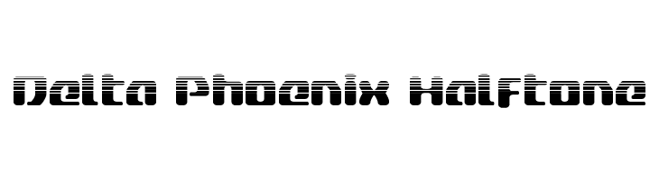 Delta Phoenix Halftone  Descarca Fonturi Gratis