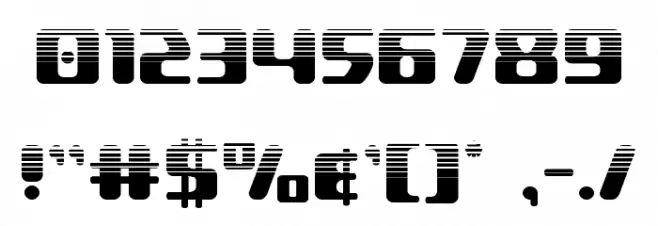 Delta Phoenix Halftone Font OTHER CHARS