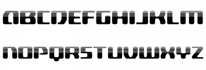 Delta Phoenix Halftone Schriftart Groß