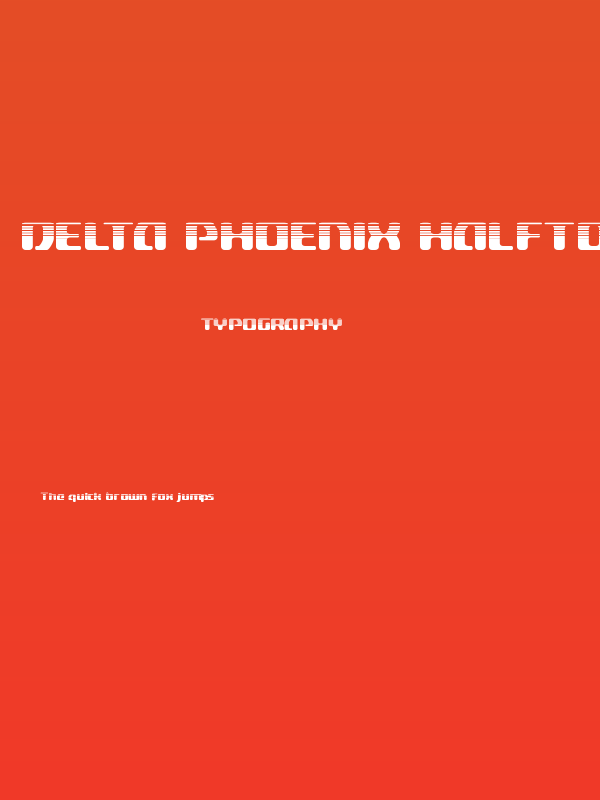 Delta Phoenix Halftone Poster