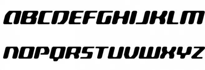 Delta Phoenix Italic Fonte MAIÚSCULAS