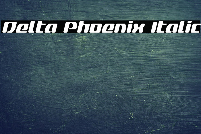 Delta Phoenix Italic Example 2