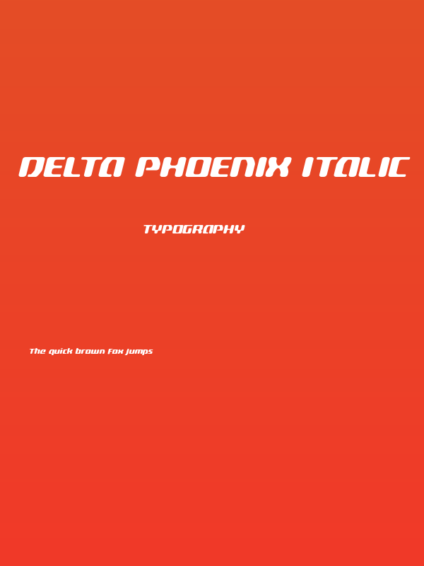 Delta Phoenix Italic Poster