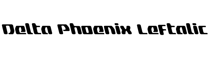 Delta Phoenix Leftalic  नि: शुल्क फ़ॉन्ट्स डाउनलोड