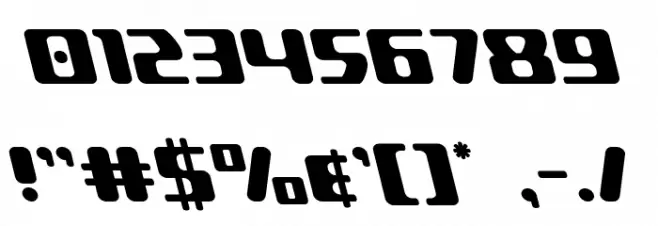 Delta Phoenix Leftalic Font OTHER CHARS