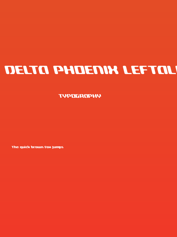 Delta Phoenix Leftalic Poster