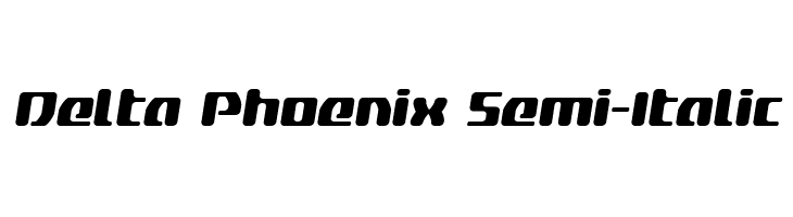 Delta Phoenix Semi-Italic  font caratteri gratis