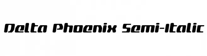 Delta Phoenix Semi-Italic  Frei Schriftart Herunterladen