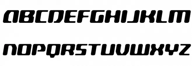 Delta Phoenix Semi-Italic फ़ॉन्ट अपरकेस