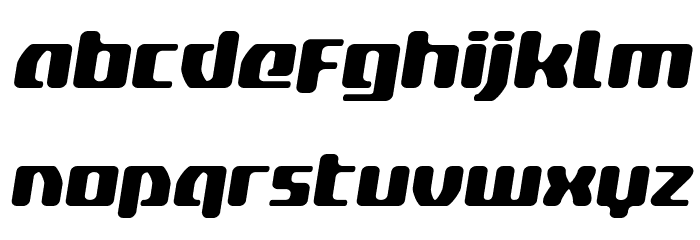 Delta Phoenix Semi-Italic Font LOWERCASE
