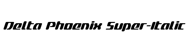 Delta Phoenix Super-Italic  नि: शुल्क फ़ॉन्ट्स डाउनलोड