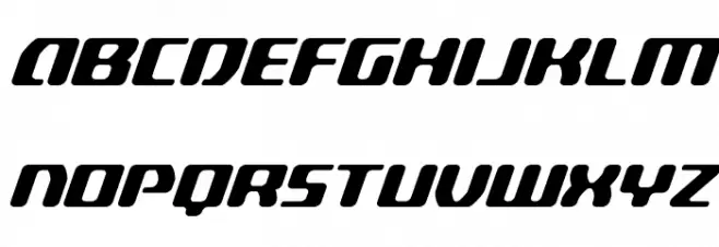 Delta Phoenix Super-Italic خط أحرف كبيرة