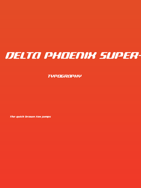 Delta Phoenix Super-Italic Poster