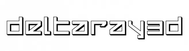 Delta Ray 3D  Frei Schriftart Herunterladen