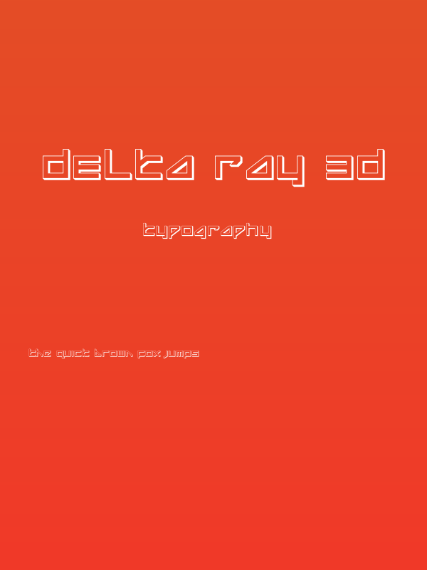 Delta Ray 3D Poster