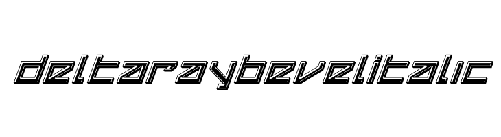 Delta Ray Bevel Italic  Free Fonts Download