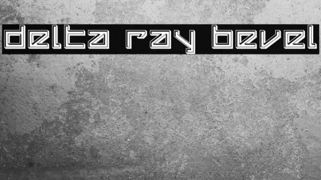 Delta Ray Bevel Font examples