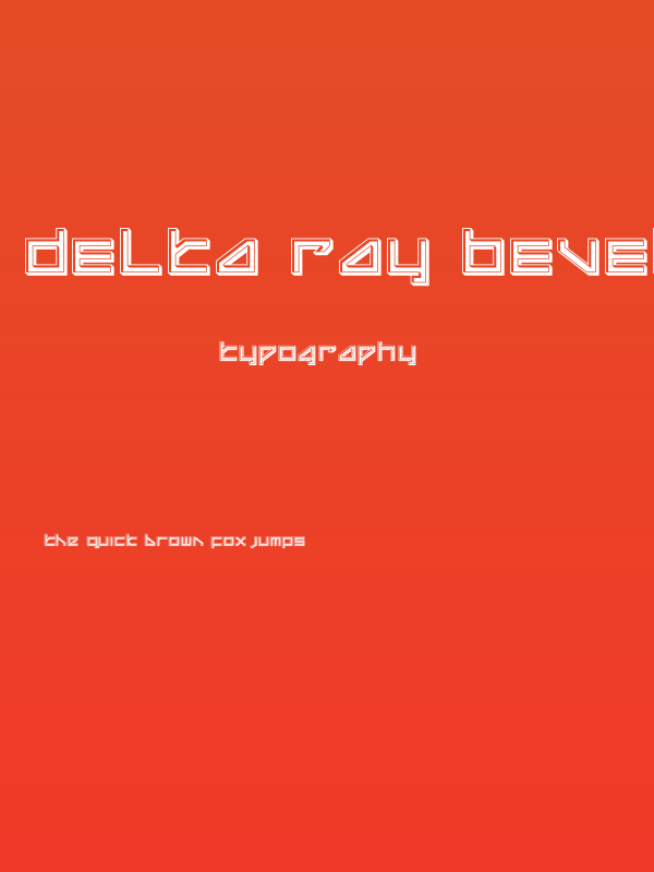 Delta Ray Bevel Poster