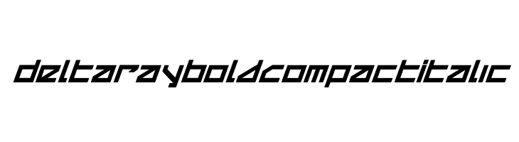 Delta Ray Bold Compact Italic  नि: शुल्क फ़ॉन्ट्स डाउनलोड