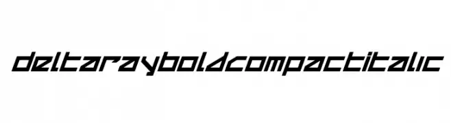 Delta Ray Bold Compact Italic  Frei Schriftart Herunterladen