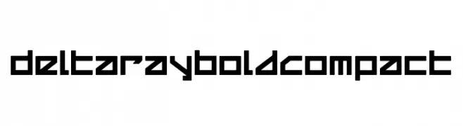 Delta Ray Bold Compact  Free Fonts Download
