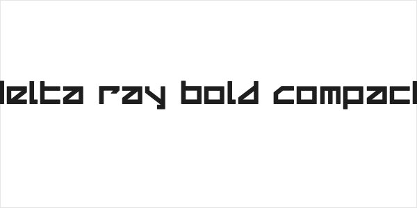 Delta Ray Bold Compact Logo