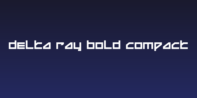 Delta Ray Bold Compact Social Header