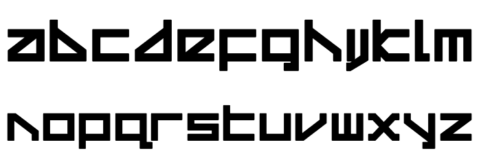 Delta Ray Bold Compact Font LOWERCASE