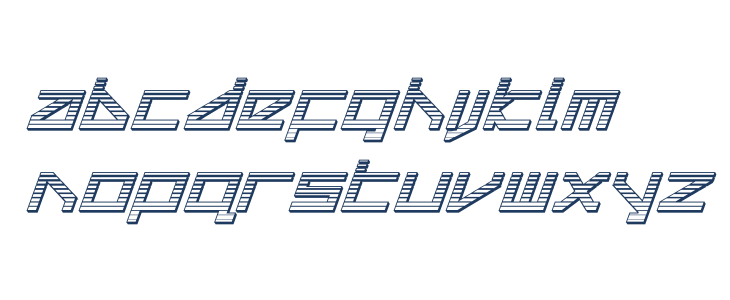 Delta Ray Chrome Italic Lowercase