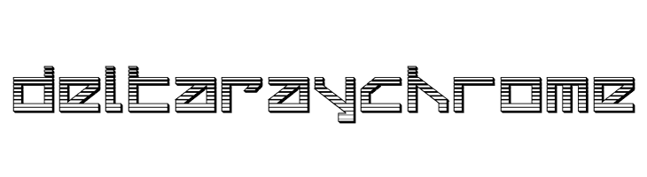 Delta Ray Chrome  Frei Schriftart Herunterladen