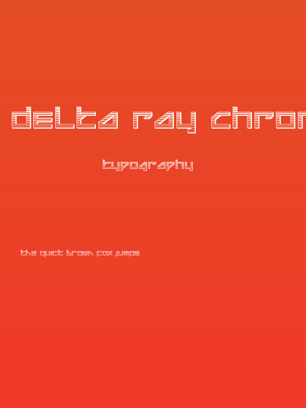 Delta Ray Chrome Poster
