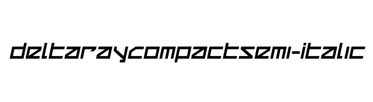Delta Ray Compact Semi-Italic  Frei Schriftart Herunterladen