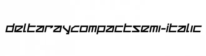 Delta Ray Compact Semi-Italic  Free Fonts Download
