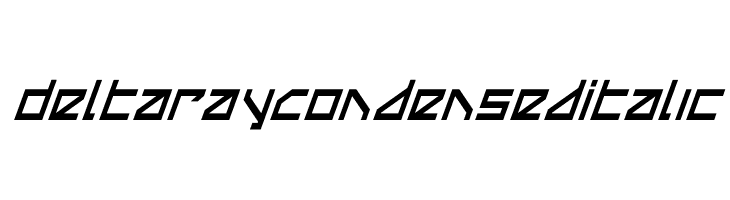 Delta Ray Condensed Italic  Скачать бесплатные шрифты