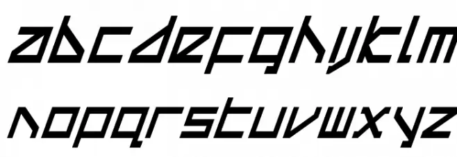 Delta Ray Condensed Italic 字体 小写
