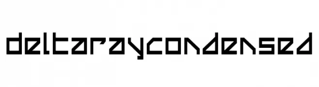 Delta Ray Condensed  font caratteri gratis