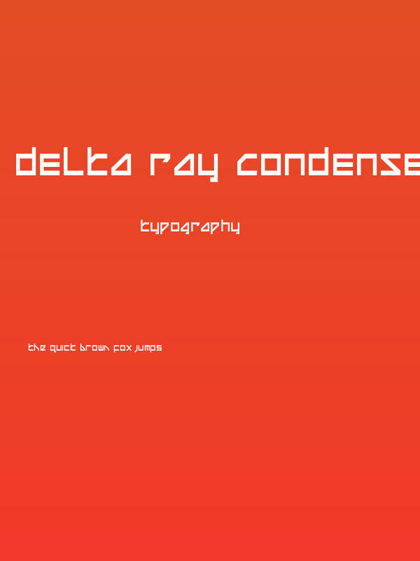 Delta Ray Condensed Poster
