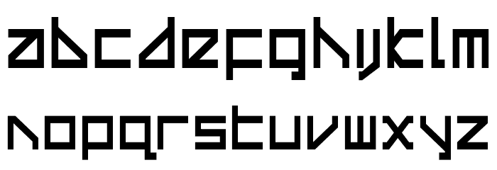 Delta Ray Condensed Font LOWERCASE