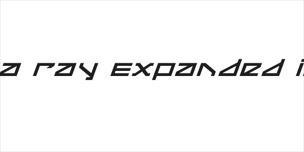 Delta Ray Expanded Italic Logo