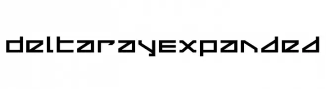 Delta Ray Expanded  font caratteri gratis
