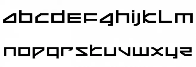 Delta Ray Expanded Шрифта ВЕРХНИЙ