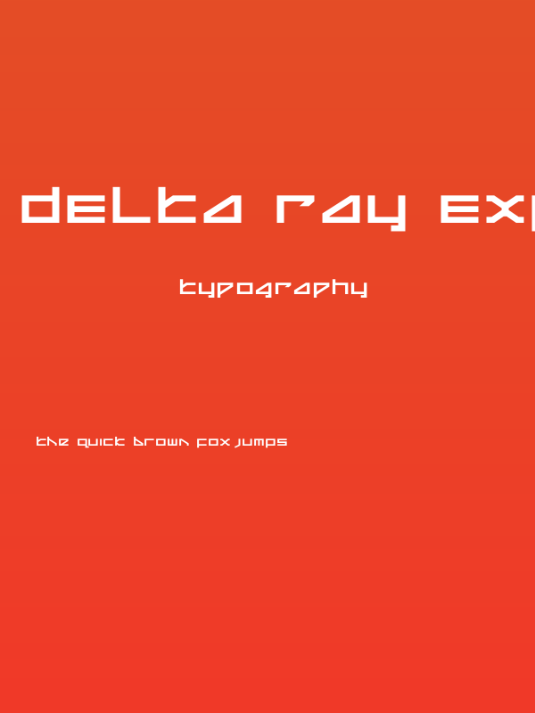 Delta Ray Expanded Poster
