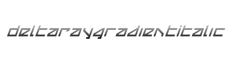 Delta Ray Gradient Italic  नि: शुल्क फ़ॉन्ट्स डाउनलोड