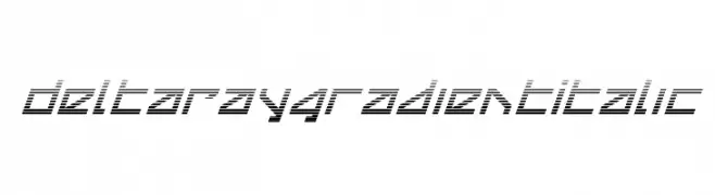 Delta Ray Gradient Italic  font caratteri gratis