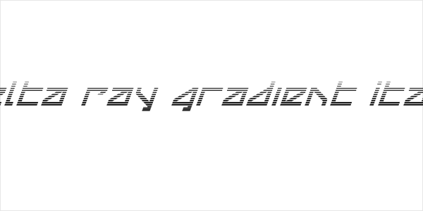 Delta Ray Gradient Italic Logo