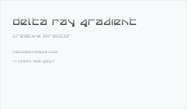 Delta Ray Gradient Business Card